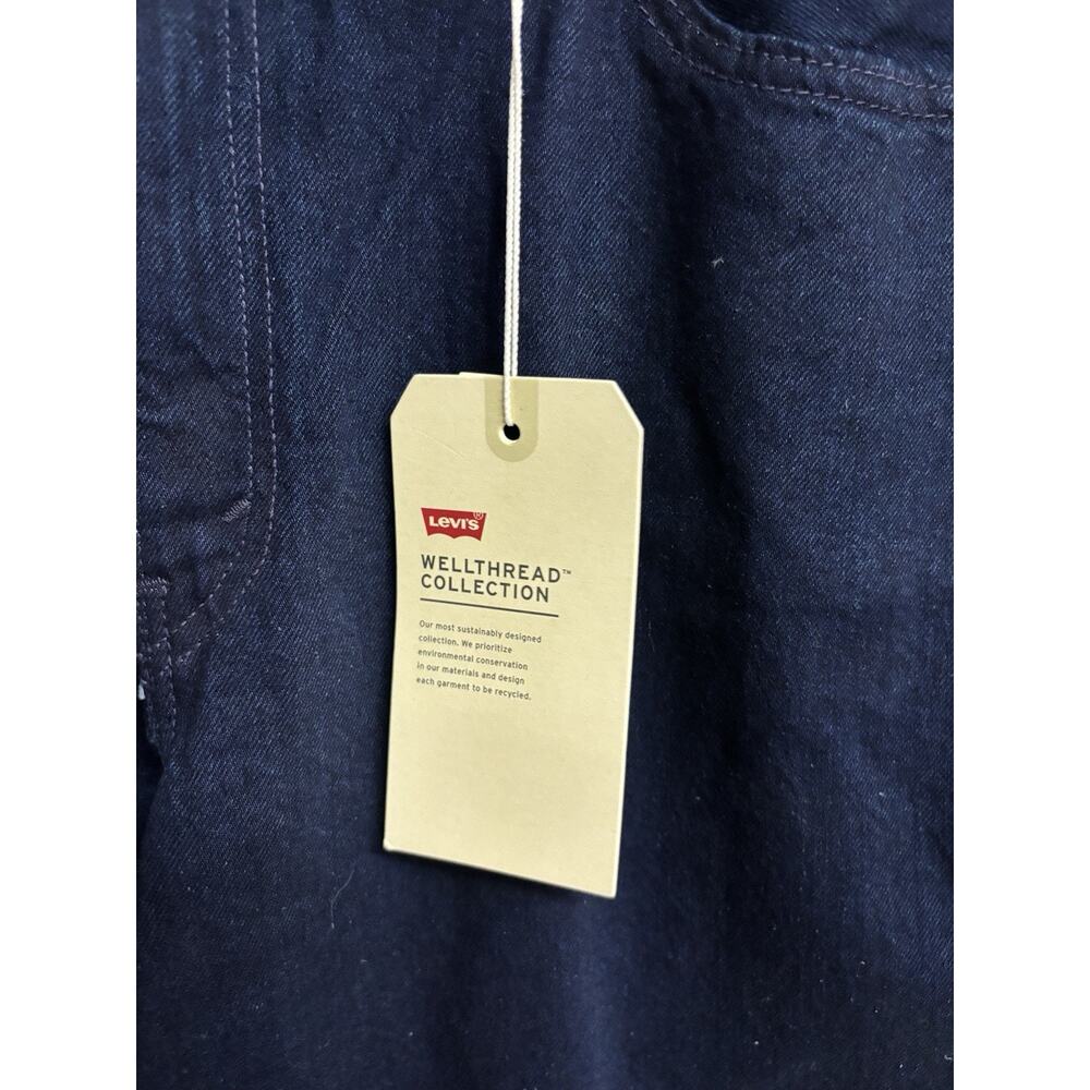 Levi’s Mens Baggy Dad Denim Jeans Size 33 Dark Wash Cotton Mid Rise Straight New - Picture 3 of 8